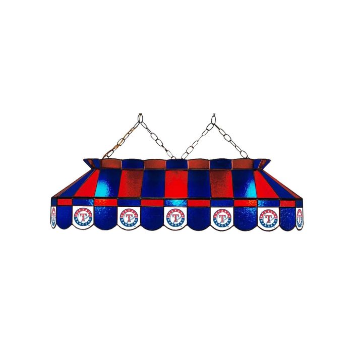 Texas Rangers 40 inch Stained Glass Pool Table Lamp - Image 2