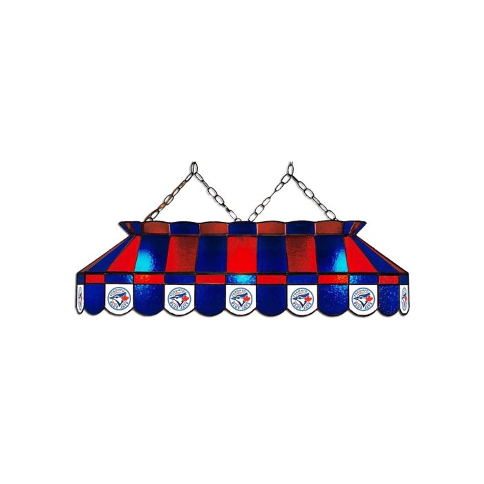 Toronto Blue Jays 40 inch Stained Glass Pool Table Lamp - Image 2