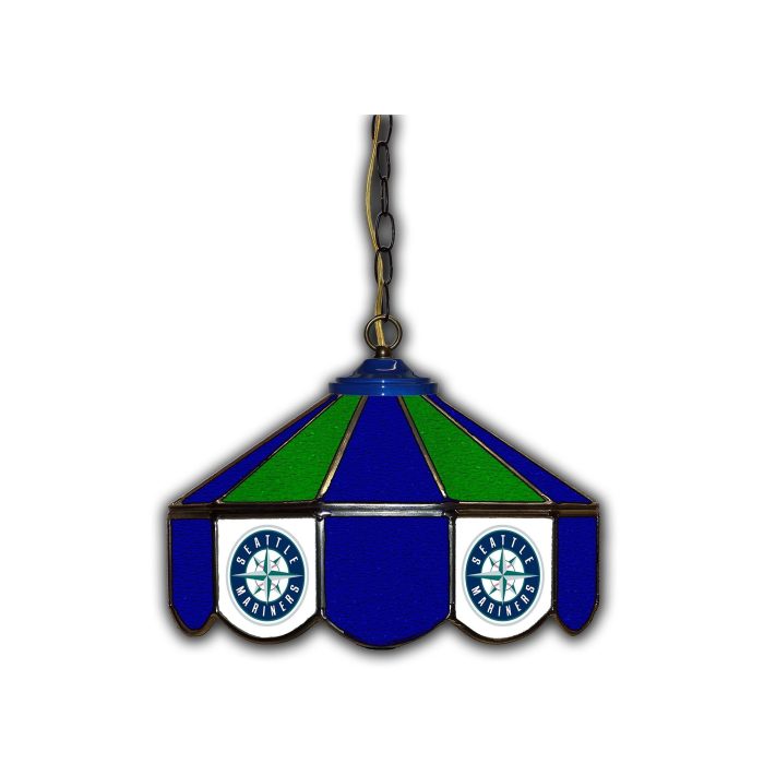 Seattle Mariners 14 inch Stained Glass Pub Light - Image 2
