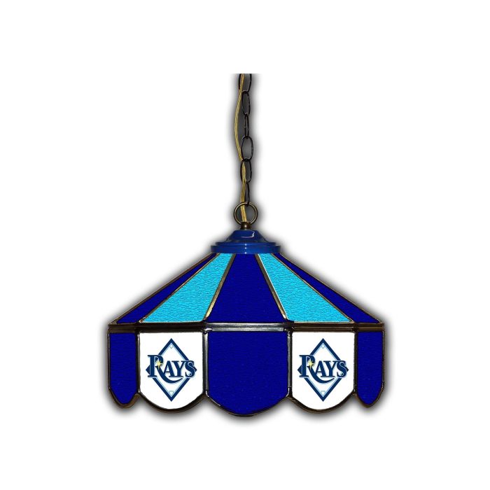 Tampa Bay Rays 14 inch Stained Glass Pub Light - Image 2
