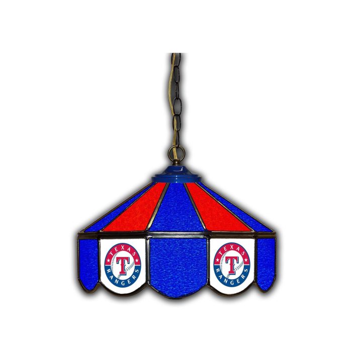 Texas Rangers 14 inch Stained Glass Pub Light - Image 2