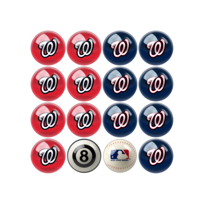 Washington Nationals Home vs Away Billiard Ball Set - Image 2