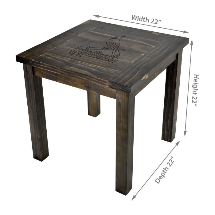 St. Louis Cardinals Reclaimed Side Table - Image 5