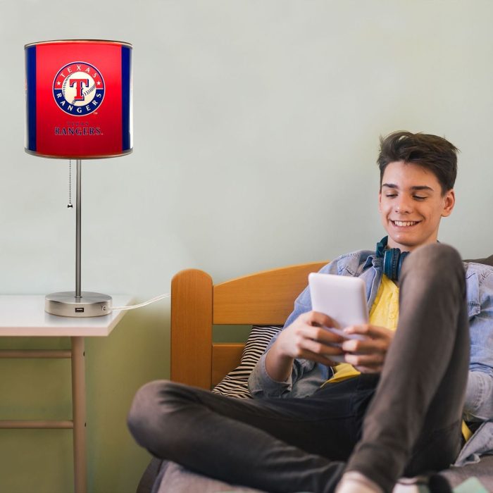 Texas Rangers Chrome Lamp - Image 6