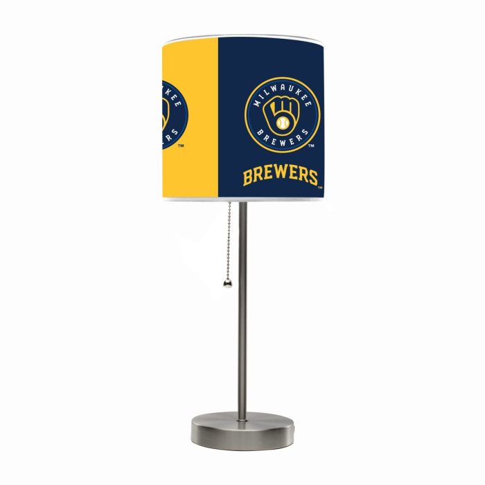 Milwaukee Brewers Chrome Lamp - Image 2