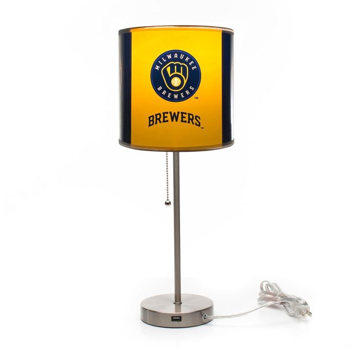 Milwaukee Brewers Chrome Lamp - Image 4