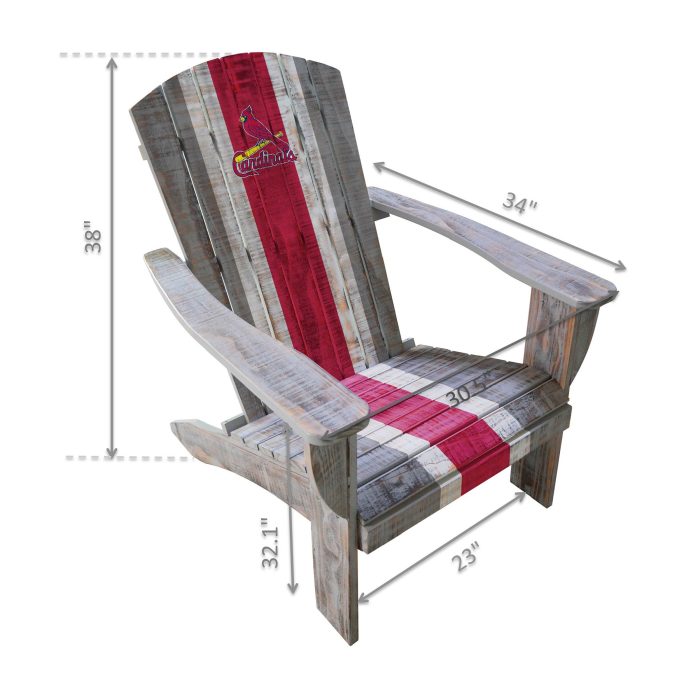 St. Louis Cardinals Wood Adirondack Chair - Image 3