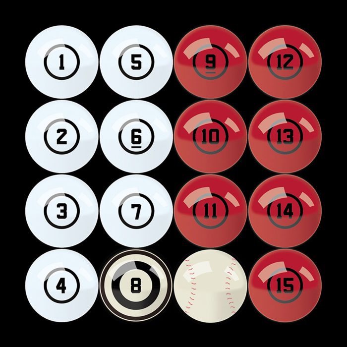 St. Louis Cardinals Billiard Balls with Numbers - Image 5