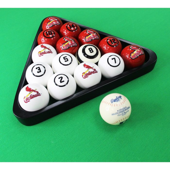 St. Louis Cardinals Billiard Balls with Numbers - Image 6