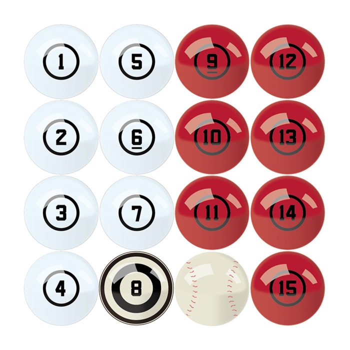 St. Louis Cardinals Billiard Balls with Numbers - Image 9