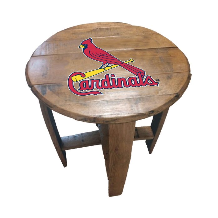 St. Louis Cardinals Oak Barrel Table - Image 2