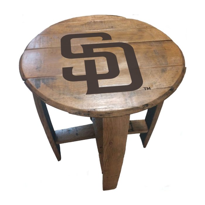 San Diego Padres Oak Barrel Table - Image 2