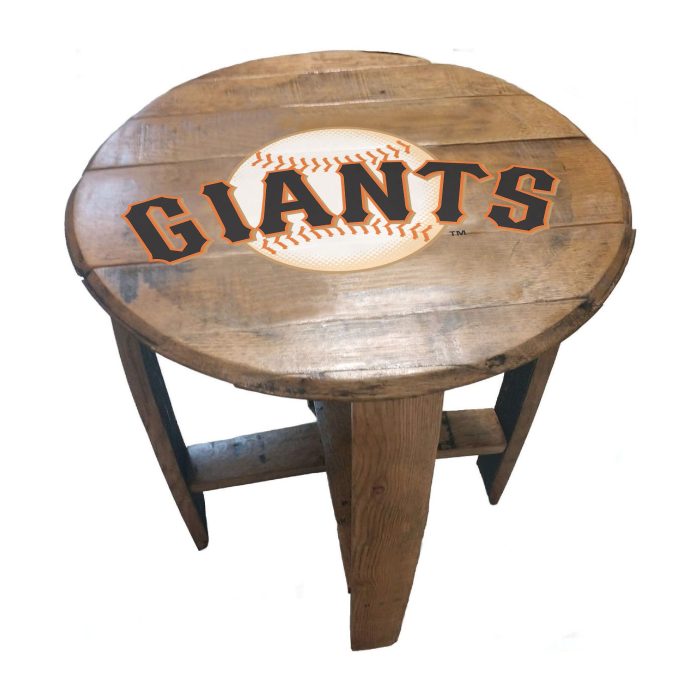 San Francisco Giants Oak Barrel Table - Image 2