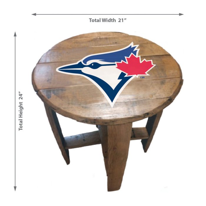 Toronto Blue Jays Oak Barrel Table - Image 3