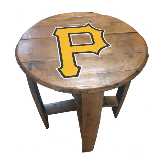 Pittsburgh Pirates Oak Barrel Table - Image 2