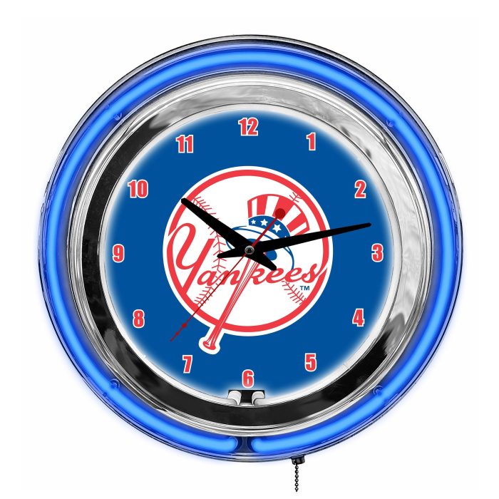 New York Yankees 14 inch Neon Clock - Image 2