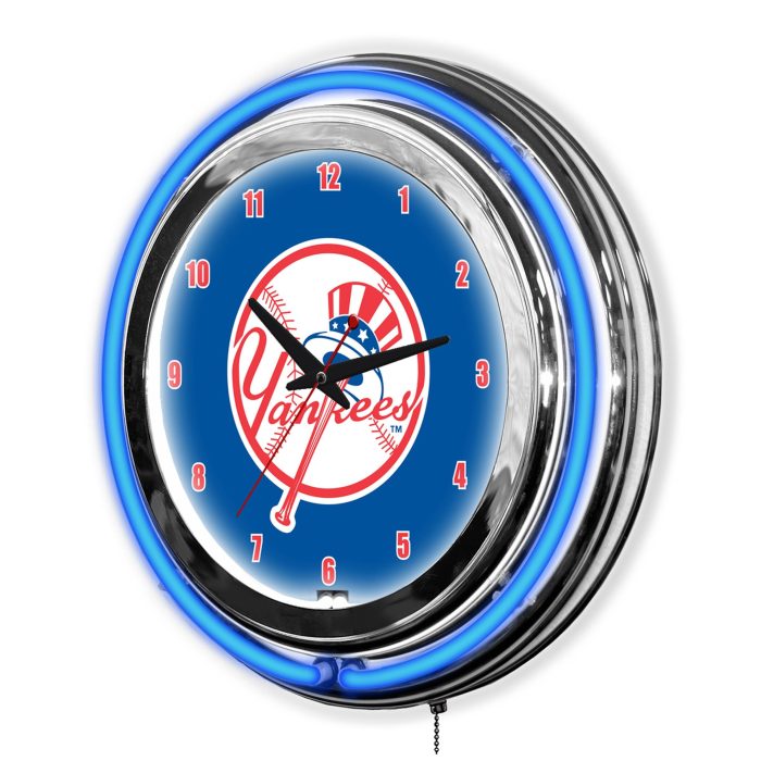 New York Yankees 14 inch Neon Clock - Image 3
