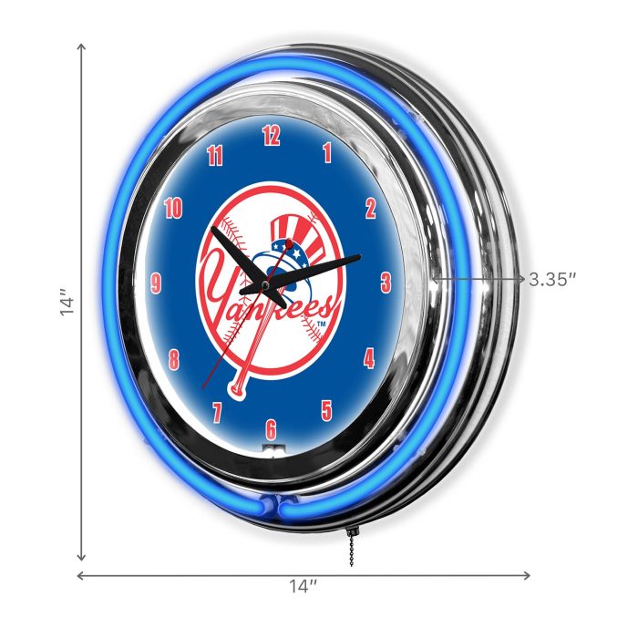 New York Yankees 14 inch Neon Clock - Image 4