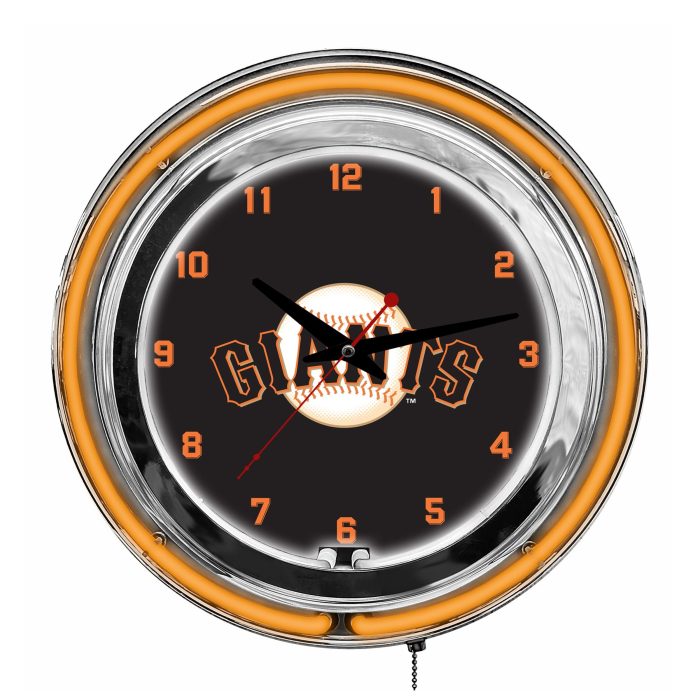 San Francisco Giants 14 inch Neon Clock - Image 2