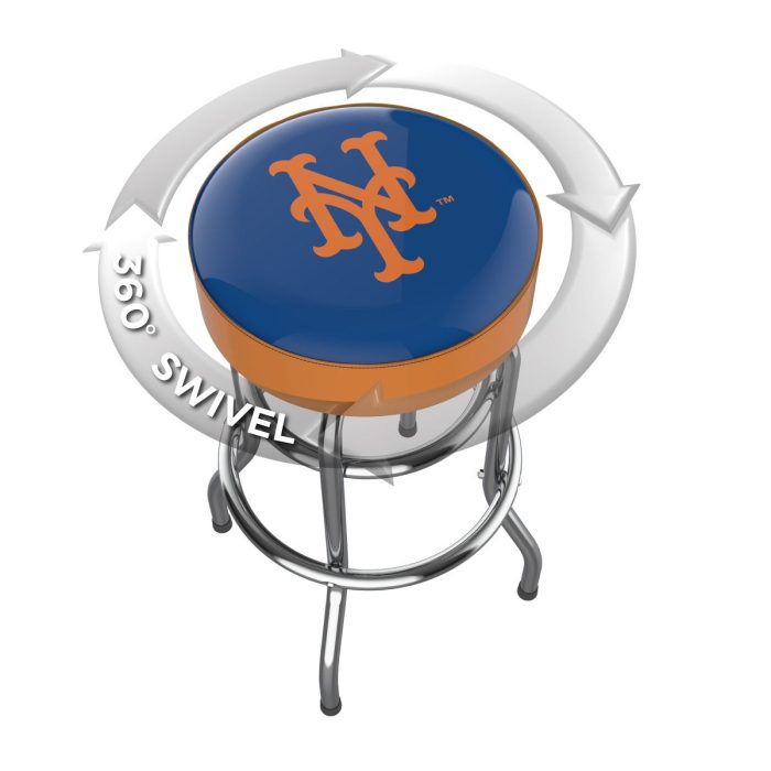 New York Mets Chrome Bar Stool - Image 3