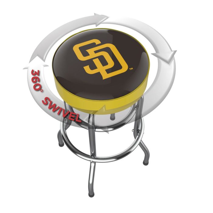 San Diego Padres Chrome Bar Stool - Image 3