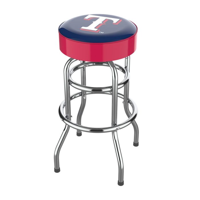 Texas Rangers Chrome Bar Stool - Image 2