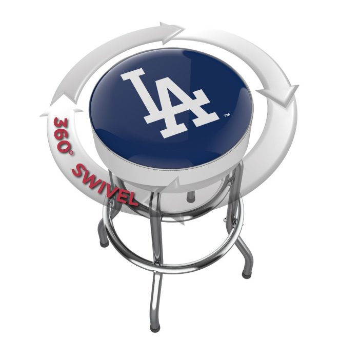 Los Angeles Dodgers Chrome Bar Stool - Image 3