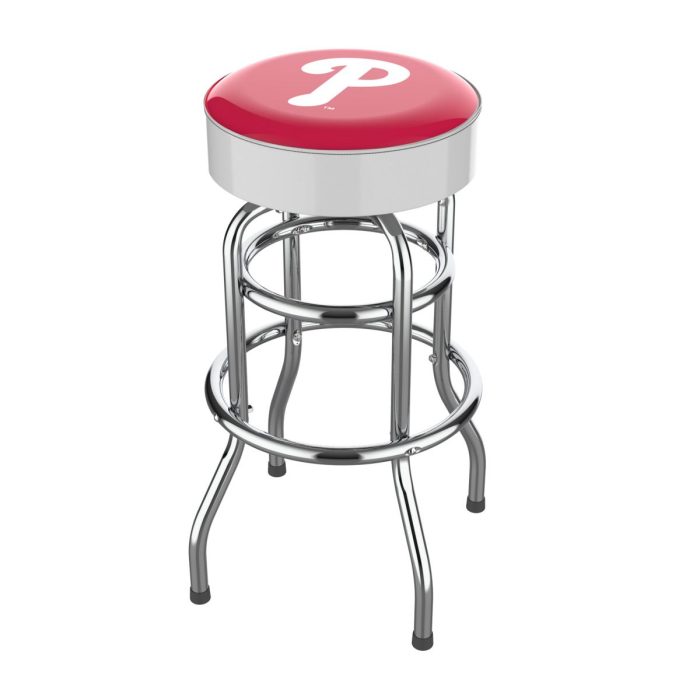 Philadelphia Phillies Chrome Bar Stool - Image 2