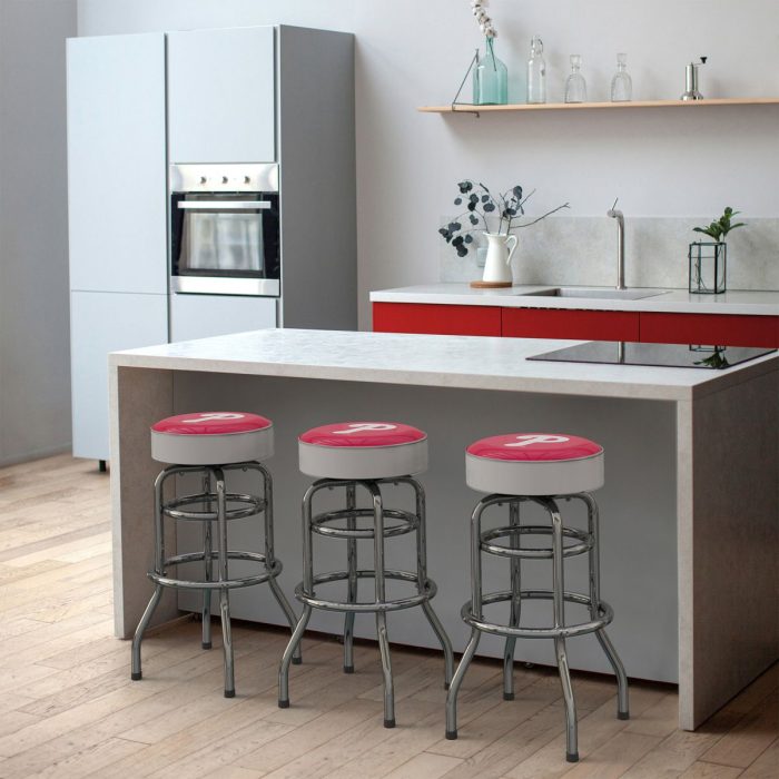 Philadelphia Phillies Chrome Bar Stool - Image 7