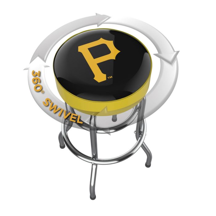 Pittsburgh Pirates Chrome Bar Stool - Image 3