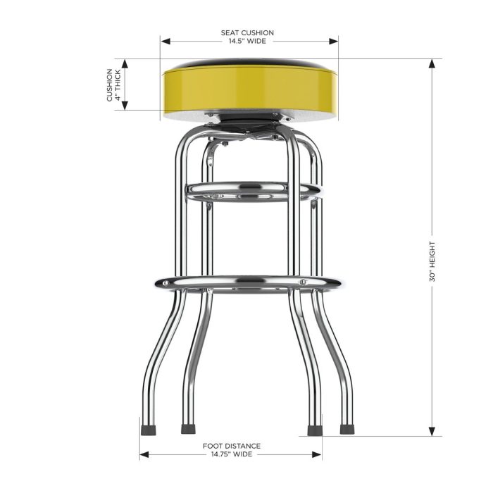 Pittsburgh Pirates Chrome Bar Stool - Image 5