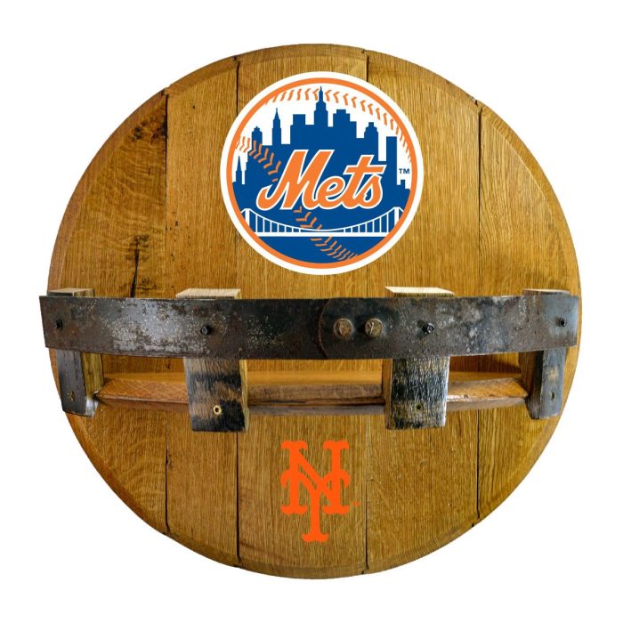 New York Mets Oak Bar Shelf - Image 2