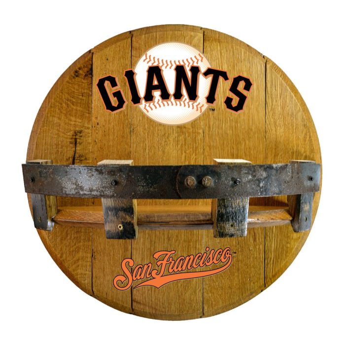 San Francisco Giants Oak Bar Shelf - Image 2