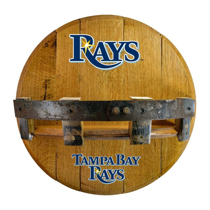 Tampa Bay Rays Oak Bar Shelf - Image 2