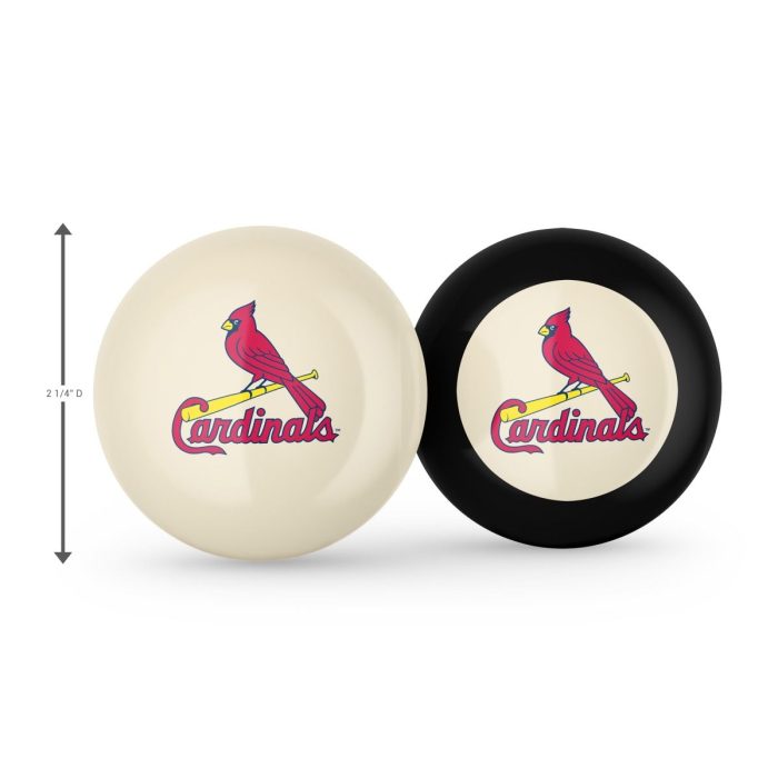 St Louis Cardinals Logo Cue Ball & 8 Ball - Image 3