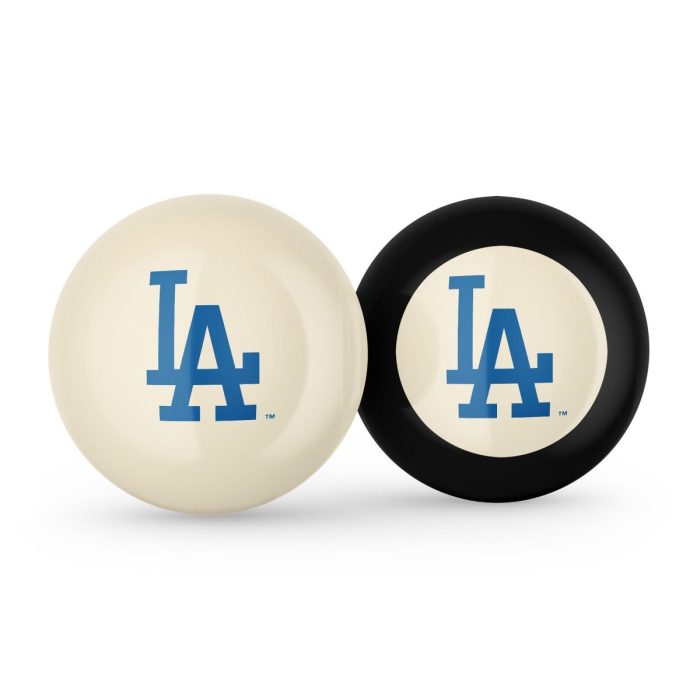 Los Angeles Dodgers Logo Cue Ball & 8 Ball - Image 2