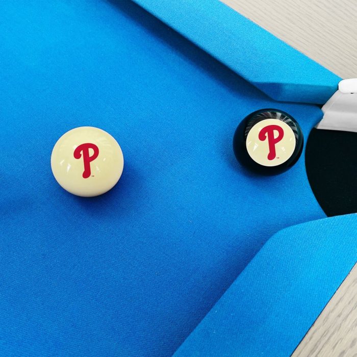 Philadelphia Phillies Logo Cue Ball & 8 Ball - Image 4