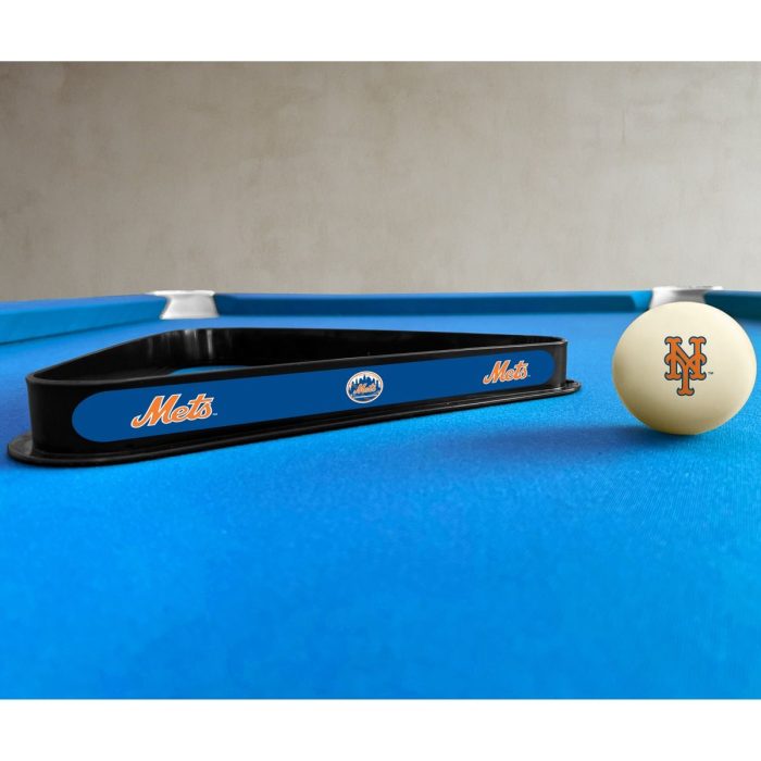 NY Mets Cue Ball & Ball Rack - Image 4