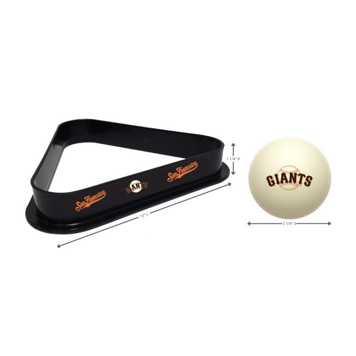 San Francisco Giants Cue Ball & Ball Rack - Image 3