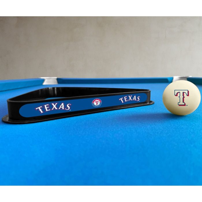 Texas Rangers Cue Ball & Ball Rack - Image 4