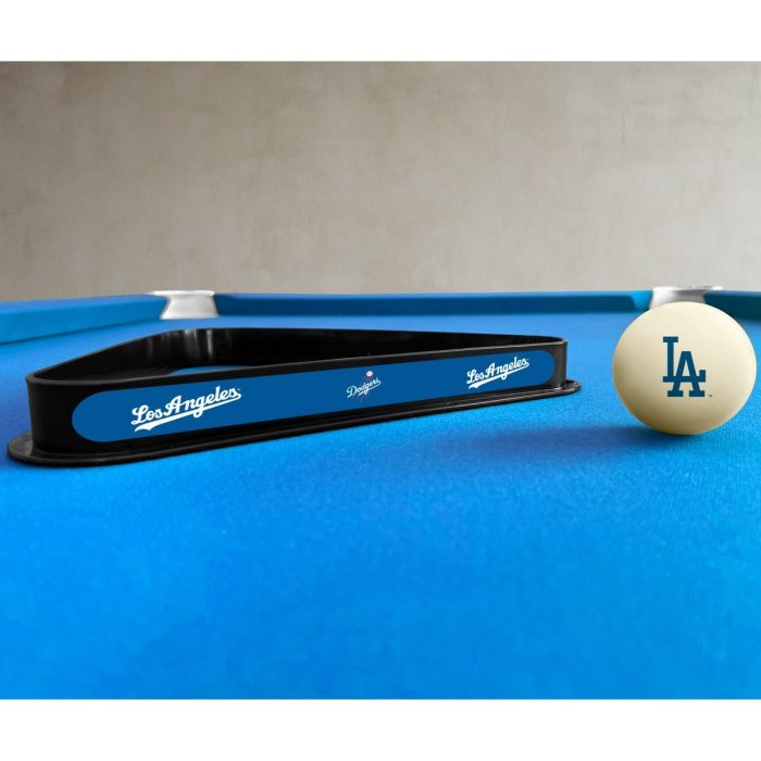 Los Angeles Dodgers Cue Ball & Ball Rack - Image 4