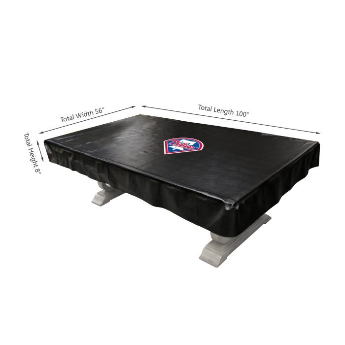 Philadelphia Phillies 8 foot Deluxe Pool Table Cover - Image 3