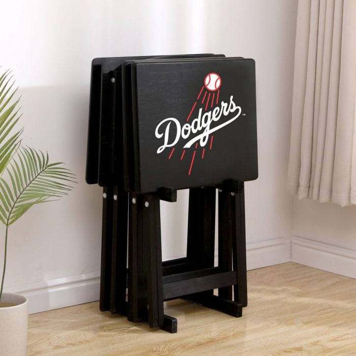 Los Angeles Dodgers TV Snack Tray Set - Image 3